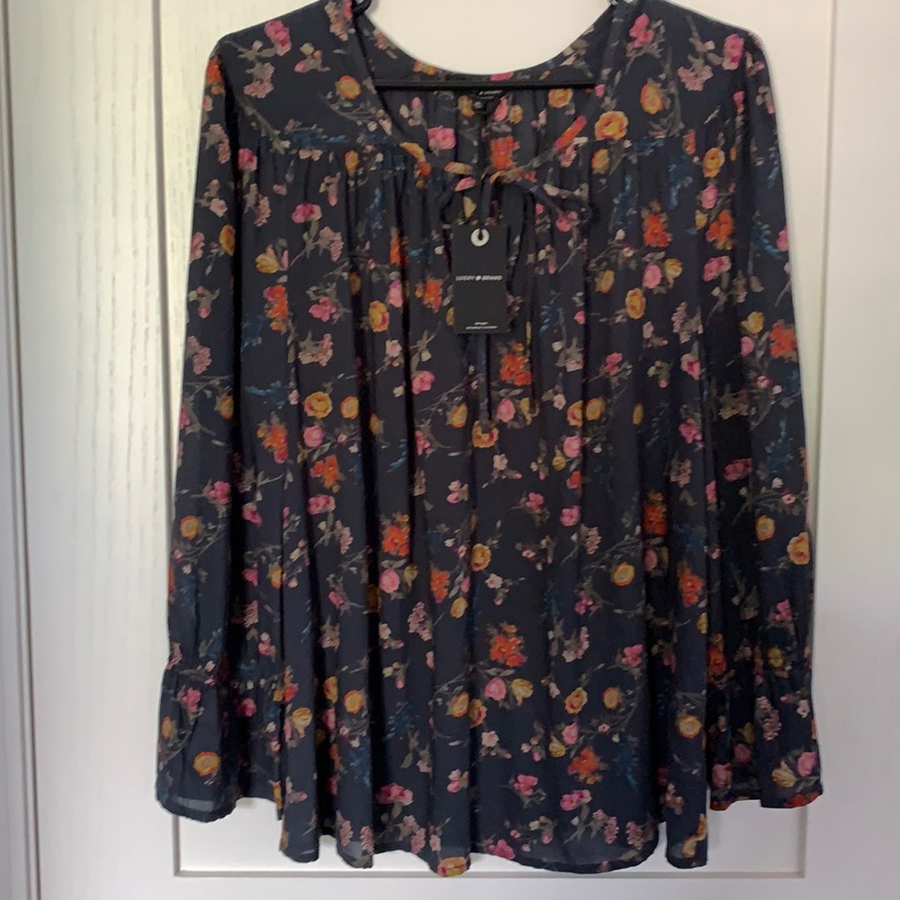 New XL Lucky Brand Peasant Shirt/Blouse